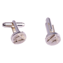 Charger l'image dans la galerie, Bouton de manchette plaqué argent