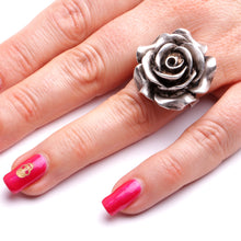 Charger l'image dans la galerie, fleur bague floral, bague fleur parure de mariage