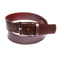 Charger l'image dans la galerie, Ceinturon cuir marron made in France