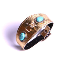 Charger l'image dans la galerie, Collier chien pierre véritable turquoise