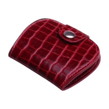 Charger l'image dans la galerie, Porte monnaie cuir rouge, Porte monnaie cuir noir,