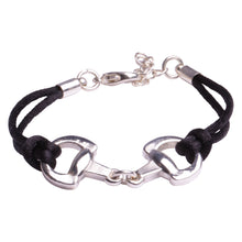 Charger l'image dans la galerie, Bracelet argent. Bracelet noir