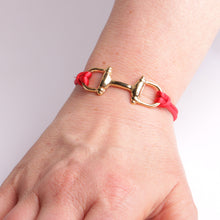 Charger l'image dans la galerie, bracelet mors a cheval rouge