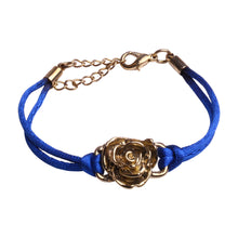 Charger l'image dans la galerie, bracelet fleur cordon bleu