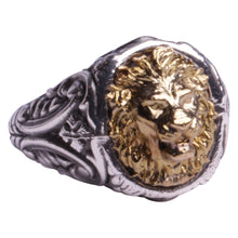 Charger l'image dans la galerie, Bague lion homme