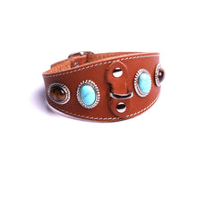 Charger l'image dans la galerie, Collier chien pour concours Collier chien original en cuir collier cuir pour levrette Collier cuir pour lévrier