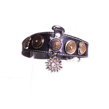 Charger l'image dans la galerie, Collier chat cuir et perle Collier cuir pour animaux Collier bijou petit chien Achat utile pour animal de compagnie