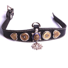 Charger l'image dans la galerie, Collier chien pour concours Collier chien original en cuir collier cuir pour levrette Collier cuir pour lévrier