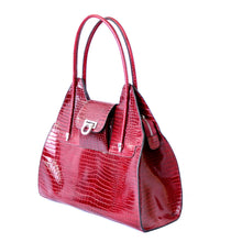 Charger l'image dans la galerie, Sac artisanal cuir bordeaux By Mode France