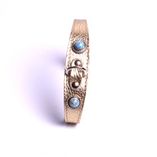 Charger l'image dans la galerie, Maroquinerie Collier chien cuir ethnique pour chien