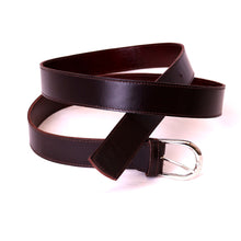 Charger l&#39;image dans la galerie, ceinture homme femme cuir marron
