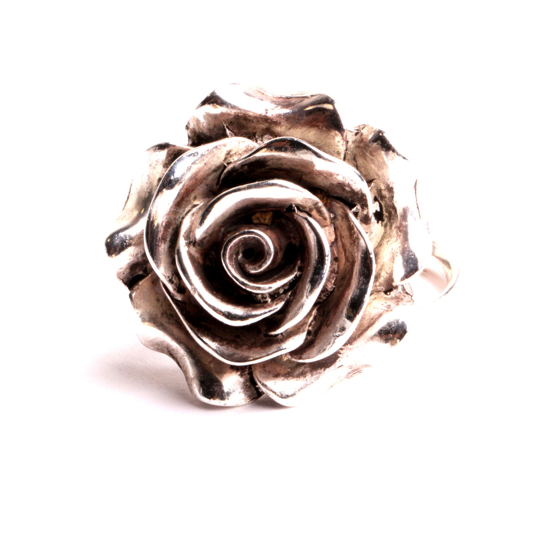 Bague Fleur Grosse Bague Rose Bijou Floral Artisanat Bijouterie